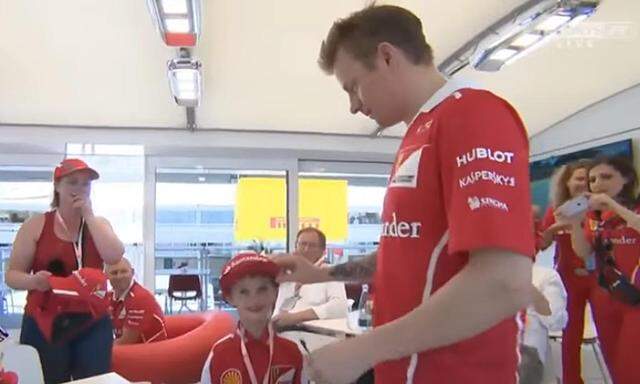 Kimi Räikkönen mit Thomas