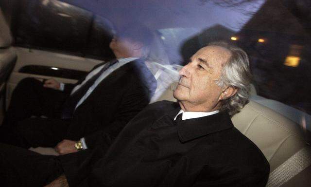 Bernard Madoff arrives home after a hearing at Federal Court, in New York in this file photo