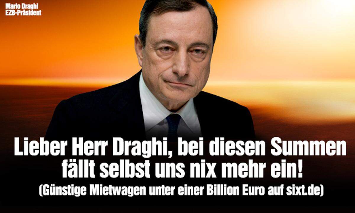 Nur bei einem Thema - der EZB-Geldflut - fehlen dem Autovermieter die Worte ...