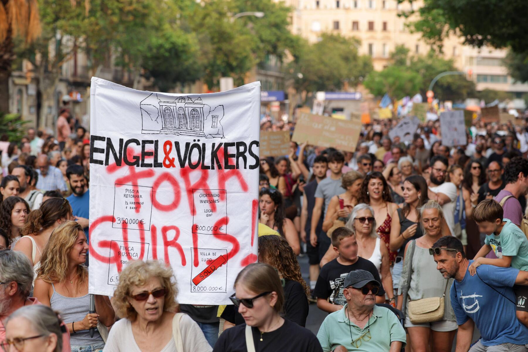 Thousands protest mass tourism on Mallorca, citing housing crisis and environmental strain
