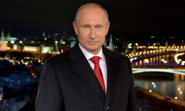 Wladimir Putin bei seiner Neujahrsansprache.