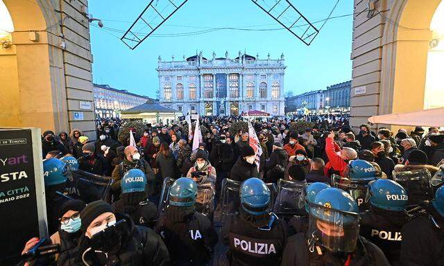 Proteste in Turin. 