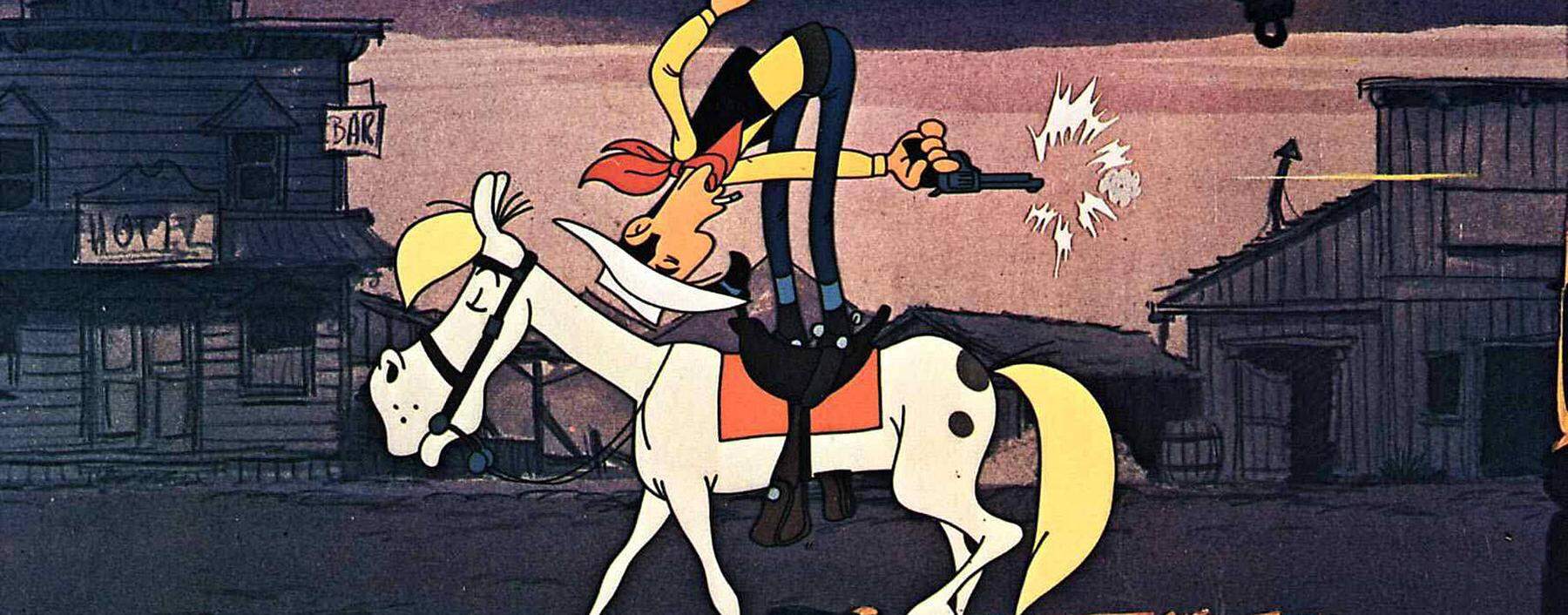 Lucky Luke und sein Pferd Jolly Jumper 1971 UnitedArchives01352674