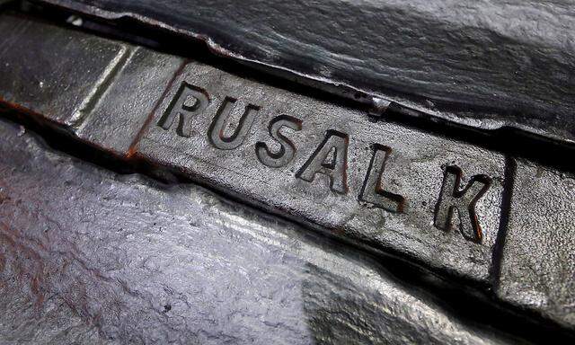 FILE PHOTO: Aluminium ingots are seen stored at the foundry shop of the Rusal Krasnoyarsk aluminium smelter in the Siberian city of Krasnoyarsk