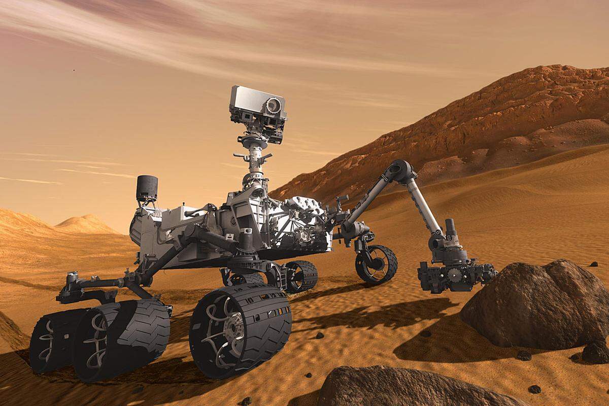 Das Roboterfahrzeug soll nun zwei Jahre lang auf dem Mars nach Spuren von Leben suchen. Es ist die teuerste und technisch ausgefeilteste Mission, die je zum Roten Planeten geschickt worden ist.