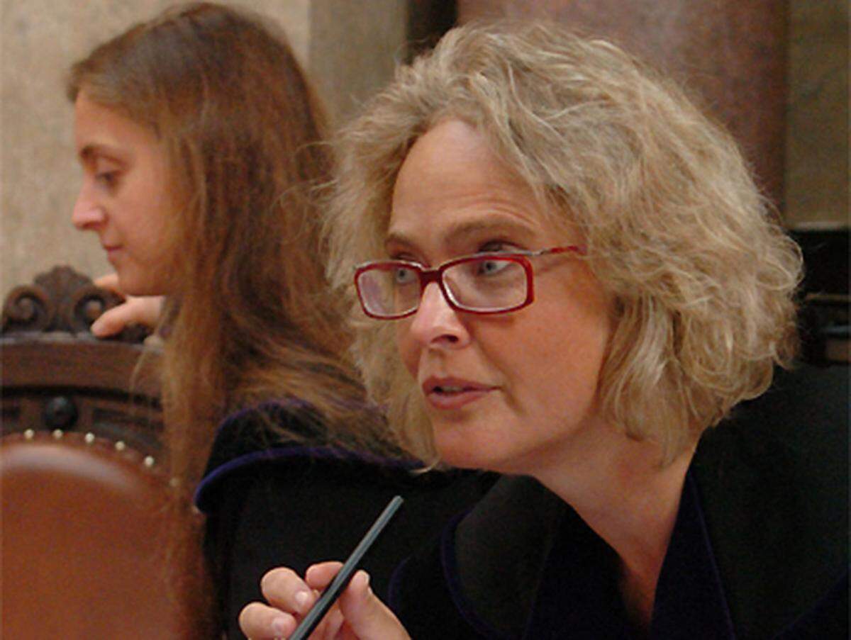 Richterin Claudia Bandion-Ortner instruiert Flöttl.