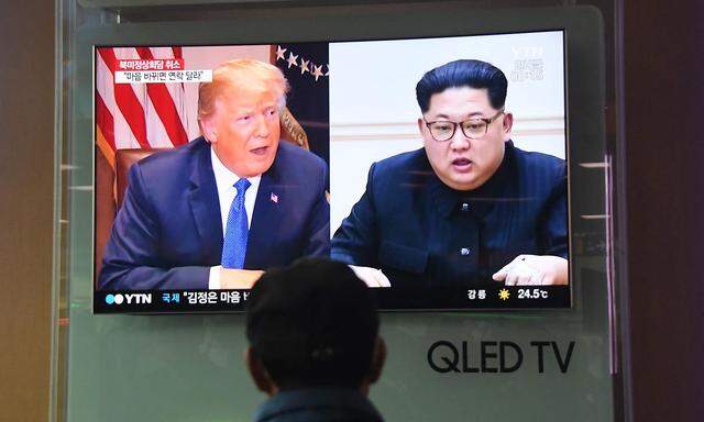 US-Präsident Donald Trump und der nordkoreanische Machthaber Kim Jong-un
