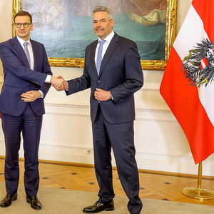 Morawiecki zu Besuch bei Nehammer