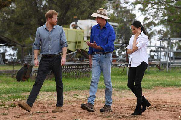 Am zweiten Tag der royalen Reise ging es für Prinz Harry und Herzogin Meghan nach Dubbo am Macquarie River, 300 Kilometer nordwestlich von Sydney.