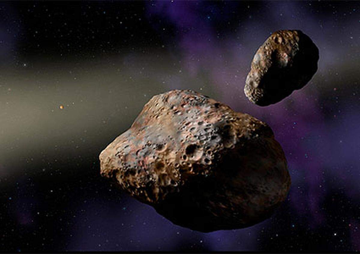 Die Asteroiden Barbara, Aquitania und Anacostia tragen Mineral-Spuren, die 4,5 Milliarden Jahre alt sind.