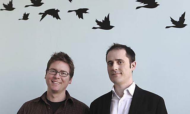 Twitter-Gründer Biz Stone (links) und Evan Walker