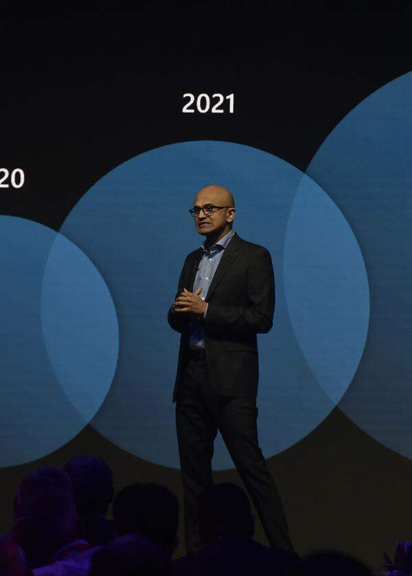 Microsoft CEO Satya Nadella At Microsoft Future Decoded Summit In Mumbai