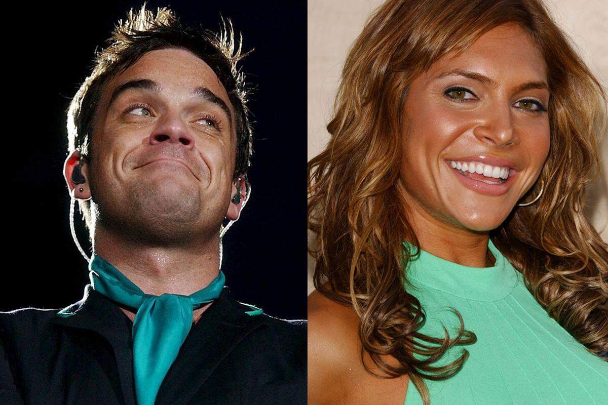 Im August knackten viele Frauenherzen: Da gab Frauenheld Robbie Williams sein Junggesellendasein auf und versprach Ayda Field ewige Treue.