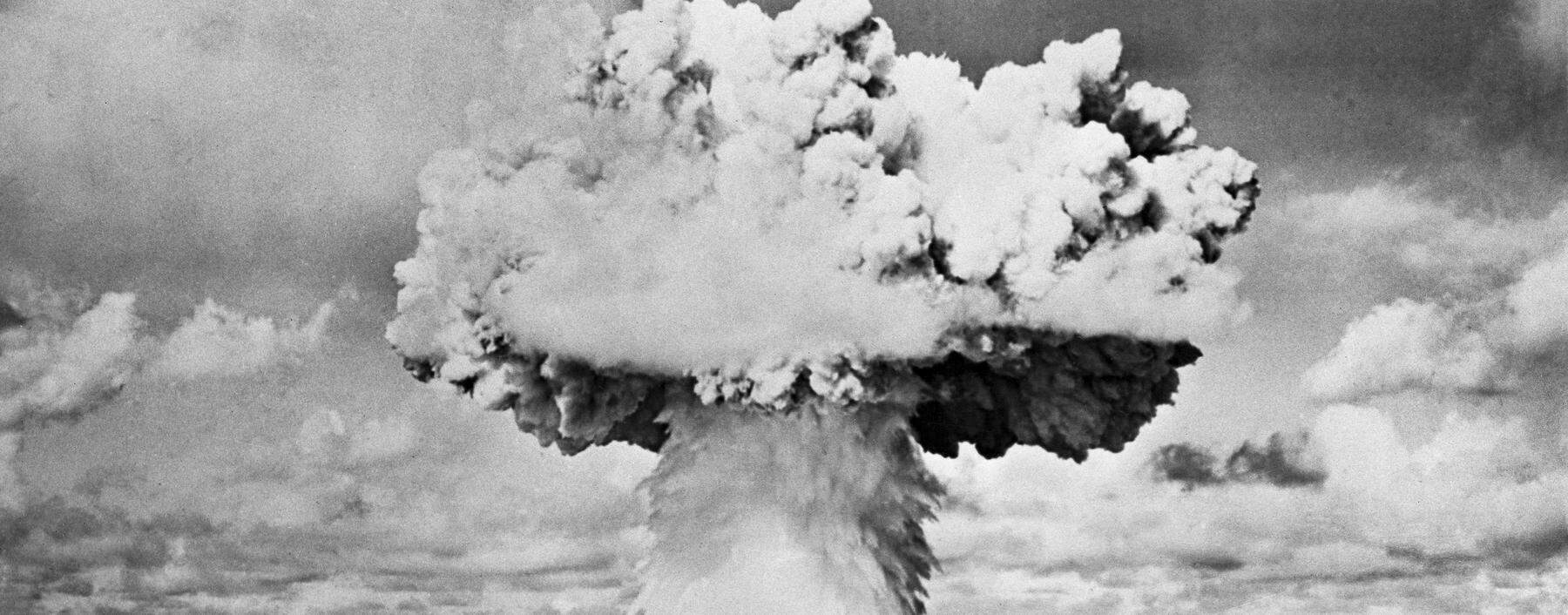 Der erste Atombombentest 1946 auf dem Bikini-Atoll. Markiert er auch den Beginn einer neuen erdgeschichtlichen Ära?