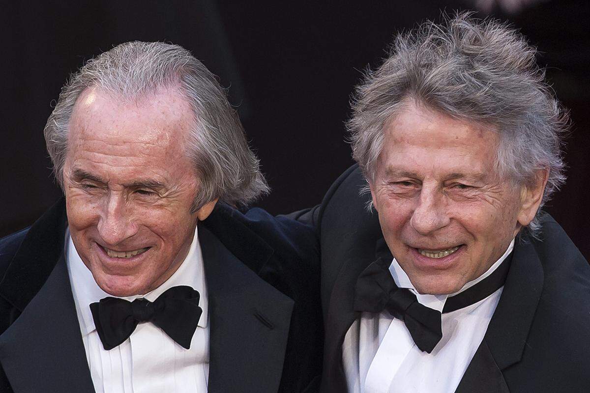 Zur Premiere von "All Is Lost" kamen auch Formel-1-Legende und Regie-Legende Roman Polanski, der mit seinem Film "Venus in Fur" im Cannes-Wettbewerb ist.