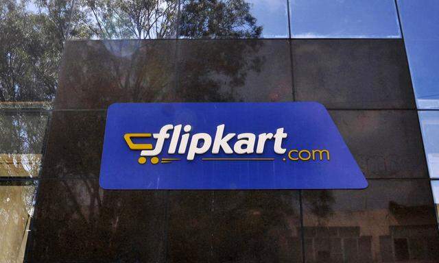 FILE PHOTO: The logo of India's largest online marketplace Flipkart is seen on a building in Bengaluru, India