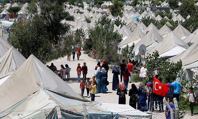 Ein Flüchtlingslager in der Türkei.