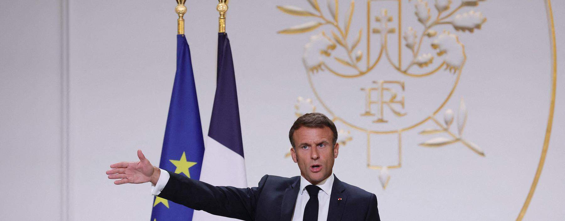 Frankreichs Staatspräsident, Emmanuel Macron, erläuterte am Montag im Élysée-Palast seine europapolitischen Ideen. 