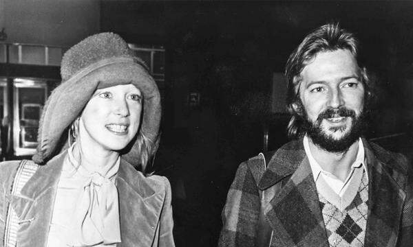 Eric Clapton und Pattie Boyd 1974. 