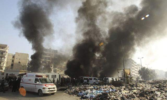 Die syrische Stadt Aleppo am 21. Jänner 2014.