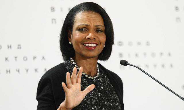 Dr Condoleezza Rice 66th United States Secretary of State 2005 2009 in Kyiv on March 9 2016 P
