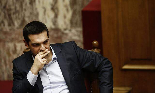 Prime Minister Alexis Tsipras Speaks To Lawmakers As Greece In Danger Of Default