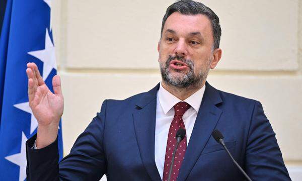 Bosniens Außenminister Elmedin Konakovic fordert raschen Start von Beitrittsverhandlungen. 