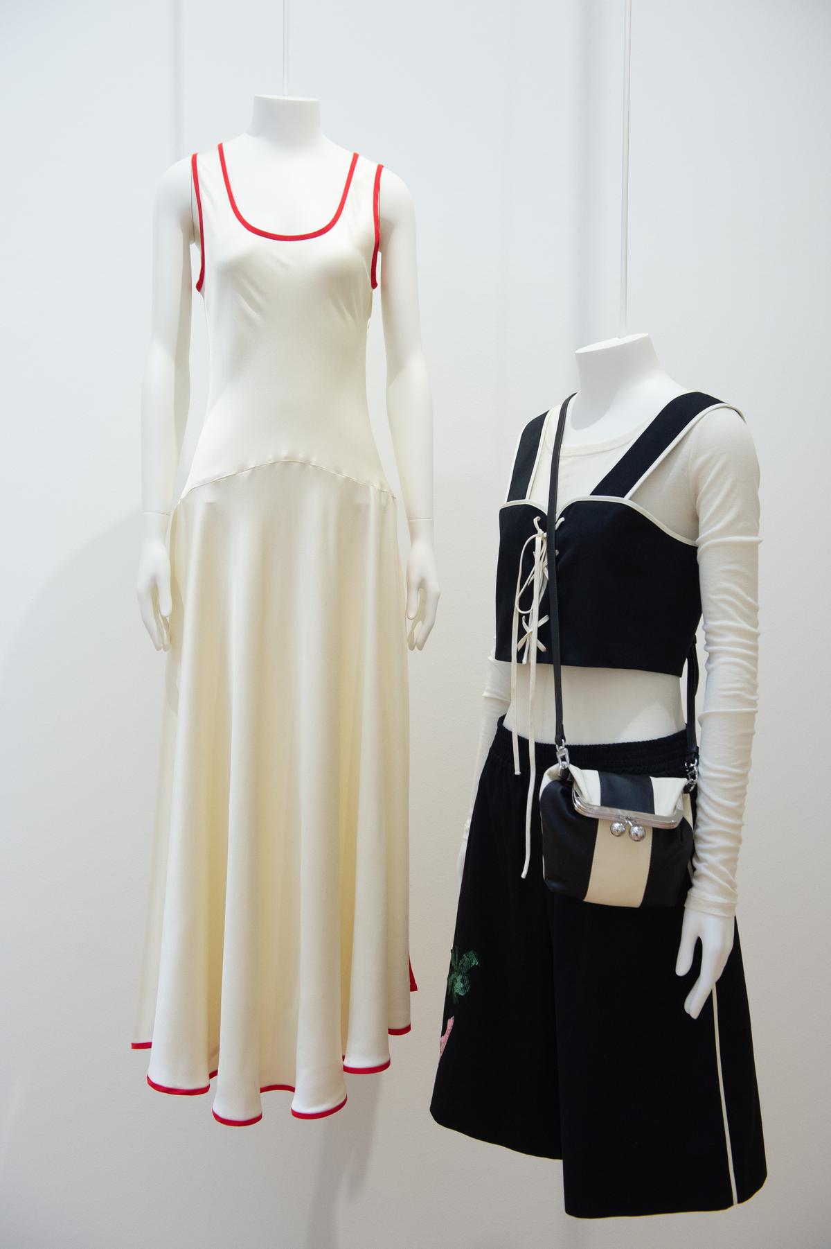 Beim Neujahrsballett trug Rebecca Horn das Kleid in Grün.