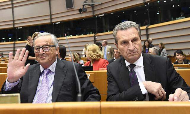 Wie sich Juncker und Oettinger das EU-Budget nach dem Brexit vorstellen, präsentierte die EU-Kommission am Mittwoch.