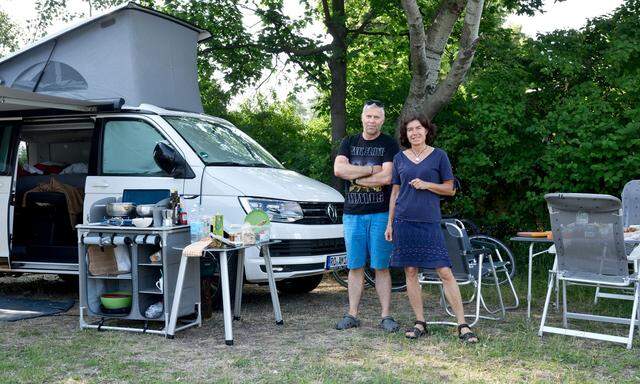 Für die Familie Croci Torti ist es der erste Campingurlaub in Wien.