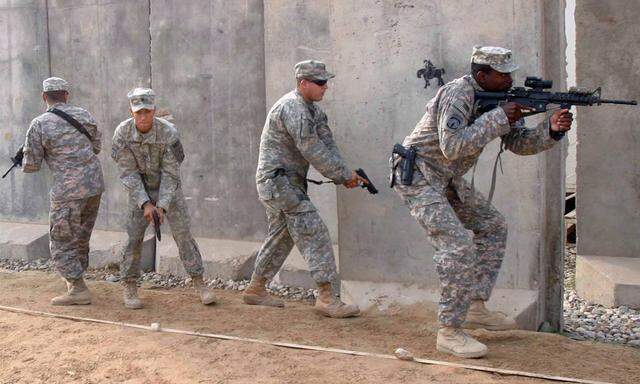 US-Soldaten beim militärischen Training im Irak 2009.