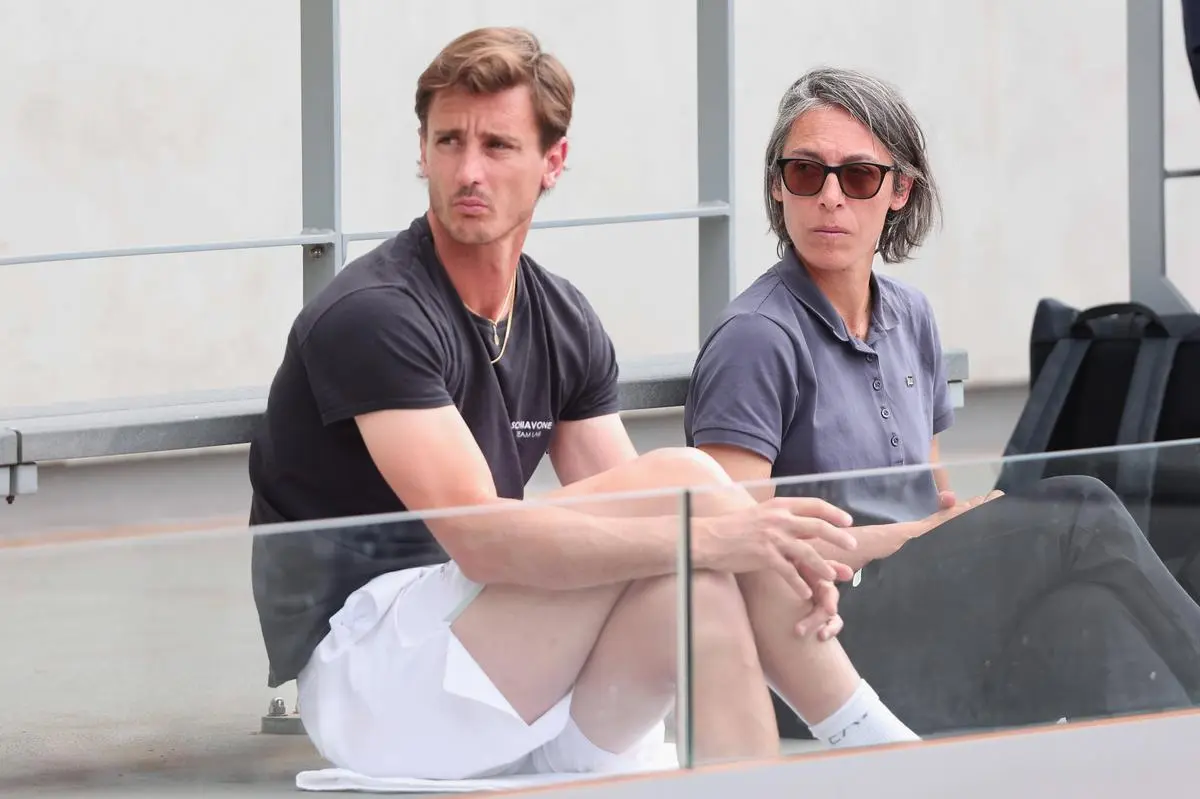 Trainer Francesca Schiavone in Paris. 