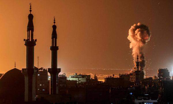 Bombardement im Süden des Gazastreifens Anfang der Woche. 