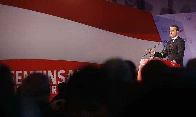 SPOe top candidate Kern attends his party´s final election campaign rally in Vienna