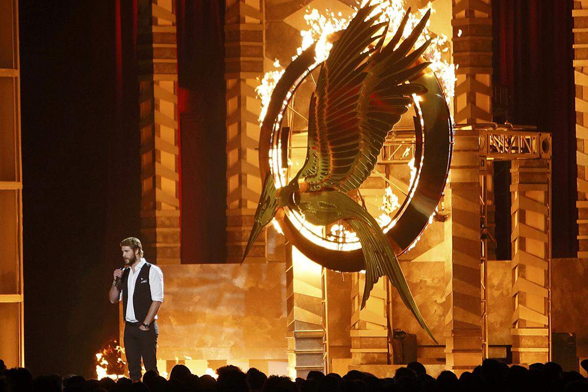 Unter lautem Applaus stellte Schauspieler Liam Hemsworth den ersten Trailer zu der mit Spannung erwarteten "Hunger Games"-Fortsetzung "Die Tribute von Panem - Catching Fire" vor. Der Film kommt Ende November in die österreichischen Kinos. (Link: Zum Trailer)