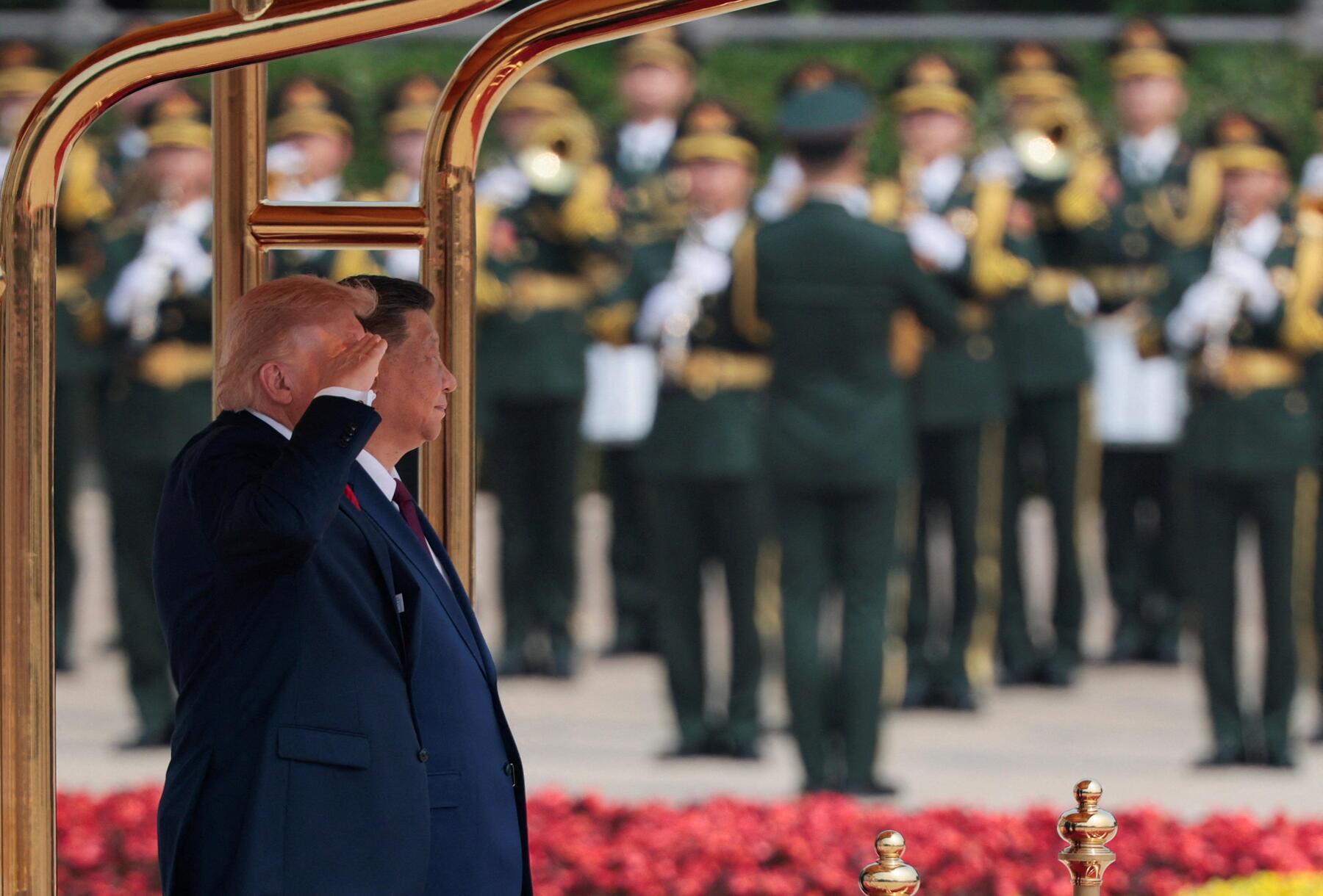 Die bombastische Optik gefällt Trump: Pomp und warnende Worte beim Gipfeltreffen mit Xi [premium]