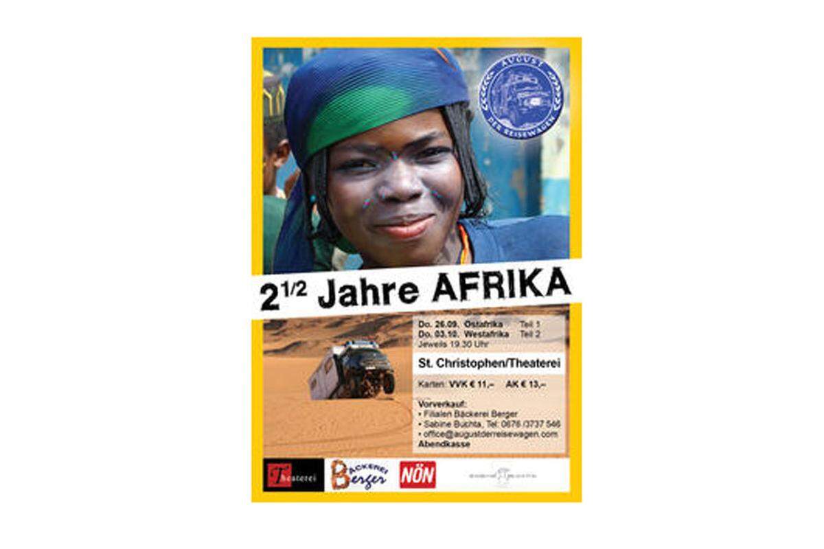 "Zweieinhalb Jahre Afrika" liefert keine faktische Länderkunde und auch keinen geopolitischen Bericht, sondern eine ganz persönlich gefärbte Aufzeichnung von zwei Abenteurern, die mit ihrem selbst gebauten Wagen (namens August) nahezu den ganzen afrikanischen Kontinent befahren haben. Dabei erlebten sie einige brenzlige Situationen, aber noch viel mehr nachhaltige Begegnungen. Und großartige Natur. Und herausforderndes Gelände. Der Blick auf die kleinen Situationen im Reisealltag macht die Lektüre interessant. Der wagemutige Trip führte Sabine Buchta und Peter Unfried durch Länder, die heute No-go-Areas geworden sind, wie etwa nach Libyen oder in den Norden Nigerias. Gute Bilder. Sabine Buchta, Peter Unfried: "2 1/2 Jahre Afrika. Mehr als eine Reise", 24,90. www.augustderreisewagen.com