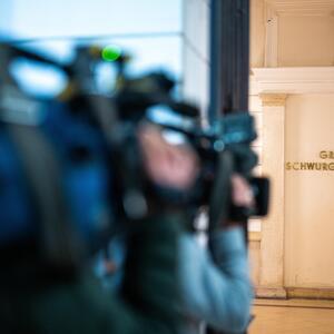 Im Großen Schwurgerichtssaal des Straflandesgerichts Wien ging am Montag die letzte Runde des BVT-Prozesses über die Bühne. 