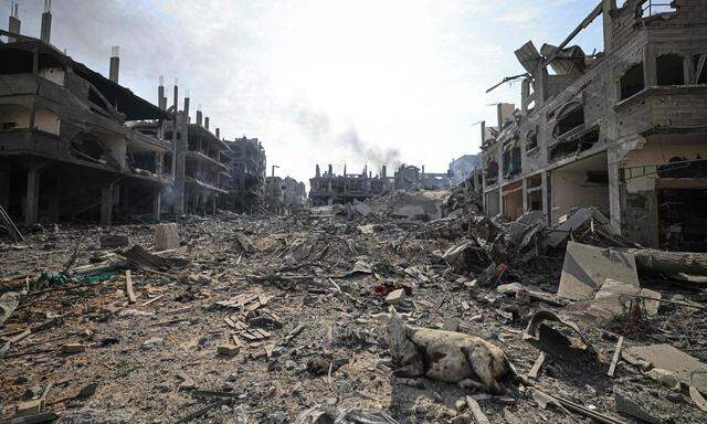 Zerstörung in Gaza.