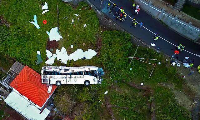 Busunfall auf Madeira