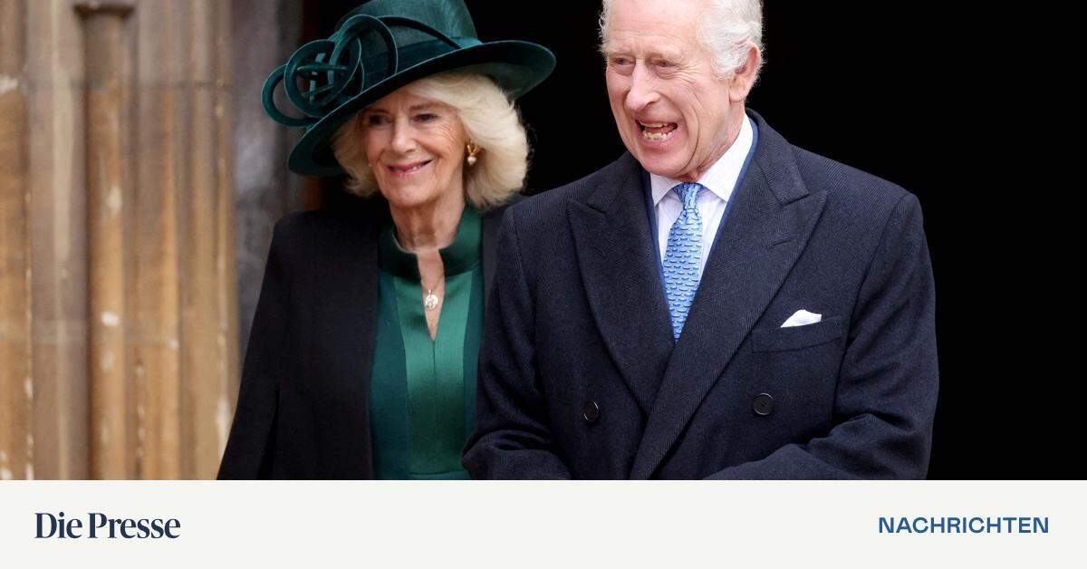 Charles and Camilla attended the Easter service