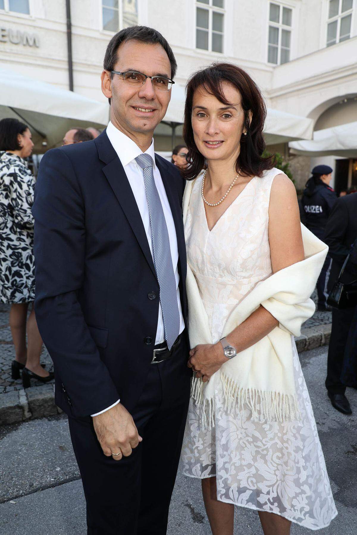 Vorarlbergs Landeshauptmann Markus Wallner mit seiner Ehefrau Sonja.