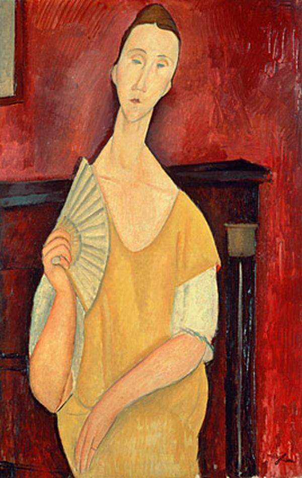 ... "La femme à l'éventail" von Amedeo Modigliani und ...