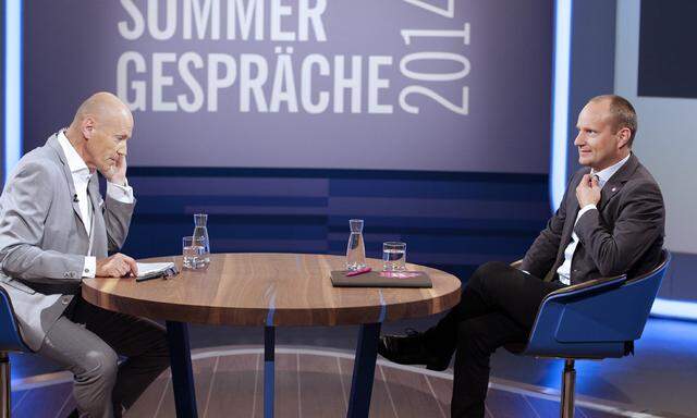 Matthias Strolz und Peter Resetarits im Sommergespräch des ORF