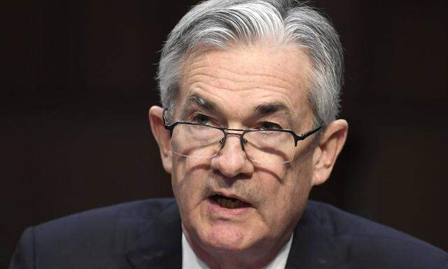 Jerome Powell nominated as the next Federal Reserve Board chairman makes an opening statement at h
