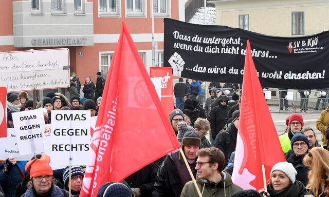 Proteste in Aistersheim 