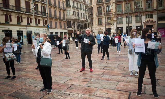 Bürgerprotest in Malaga. 