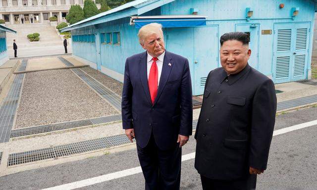 Donald Trumps Besuch des koreanischen Grenzpunkts Panmunjom im Juni wurde von Nordkoreas Diktator, Kim Jong-un, als Zeichen der Schwäche gedeutet.
