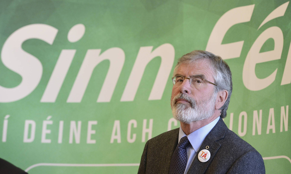 Gerry Adams will 2018 den Posten räumen.