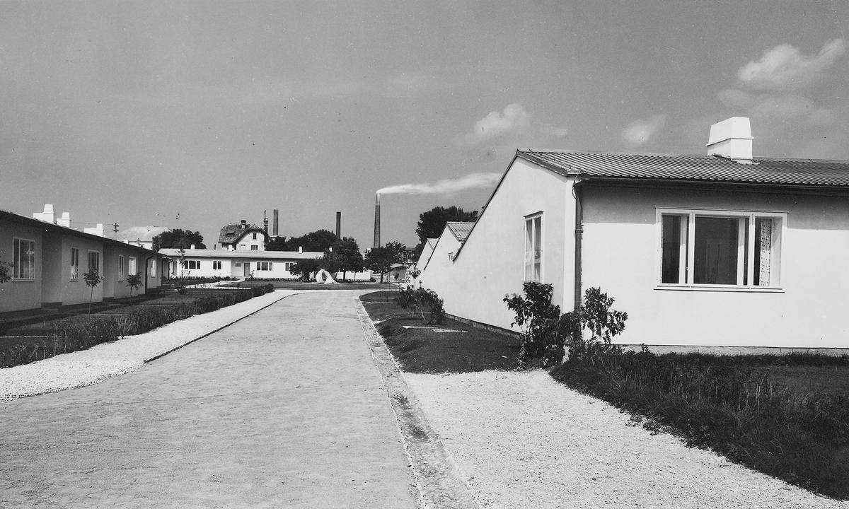 Im Bild: Werksiedlung Mannersdorf, 1952–53 Die Ausstellung ist bis 10. Dezember zu sehen:www.azw.at